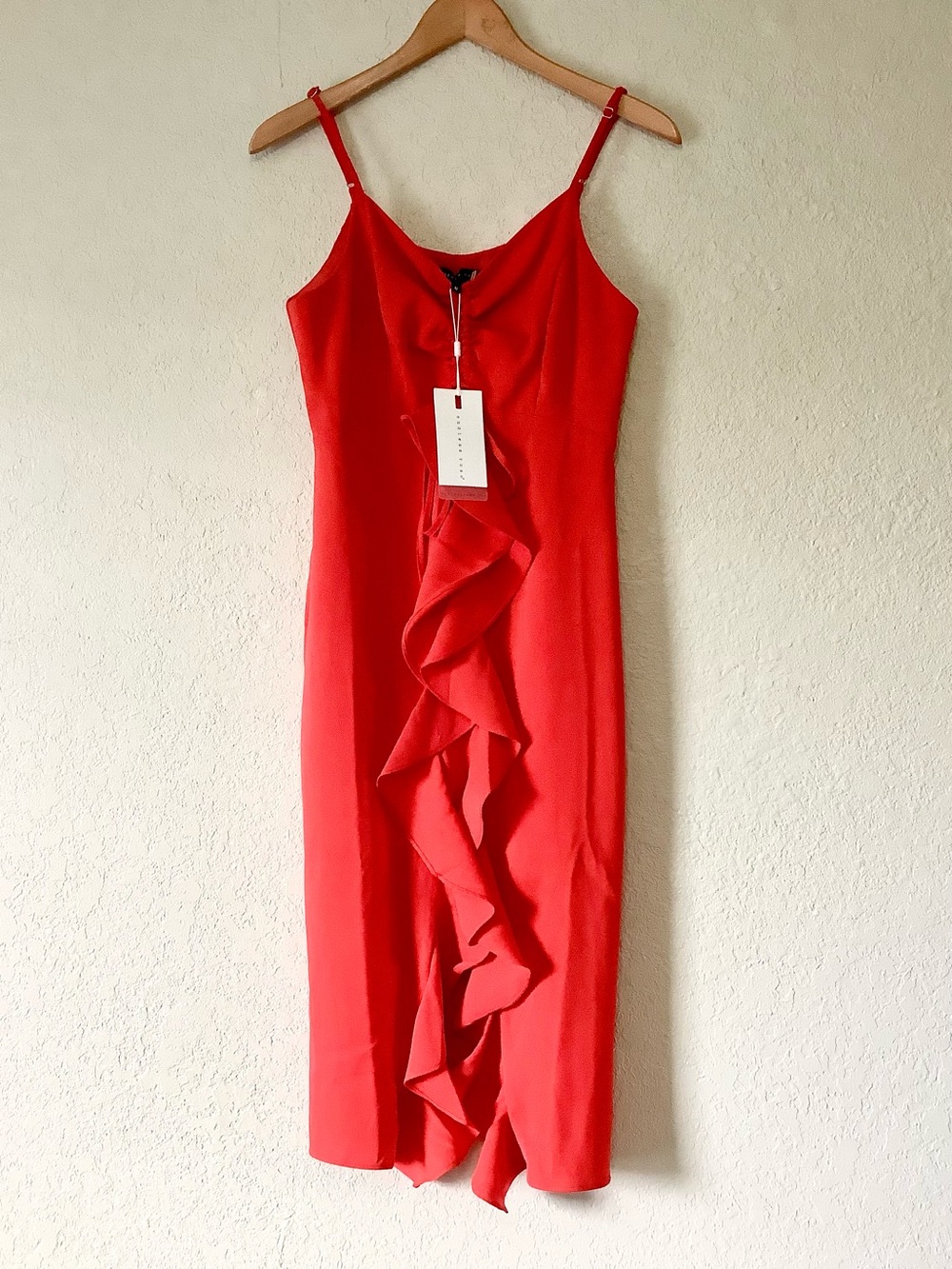 Endless Rose Red Ruffle Midi Dress from Nordstrom